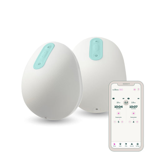 Willow 360 Wearable Double Electric Breast Pump - Wireless App Control Breast Pump with Smart Technology - The only Leak-Proof in Bra Breast Pump