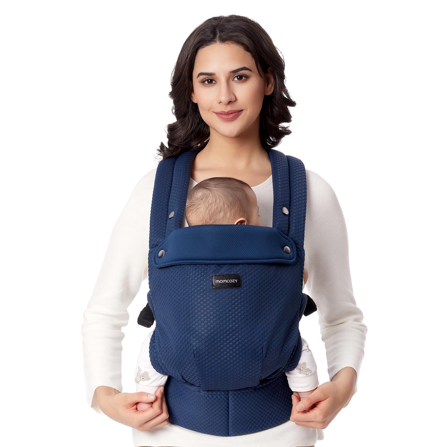 Momcozy Baby Carrier - Ergonomic, Cozy and Lightweight Carrier for 7-44lbs, Effortless to Put On, Ideal for Hands-Free Parenting, Enhanced Lumbar Support, Purehug for Infant to Toddler, Khaki