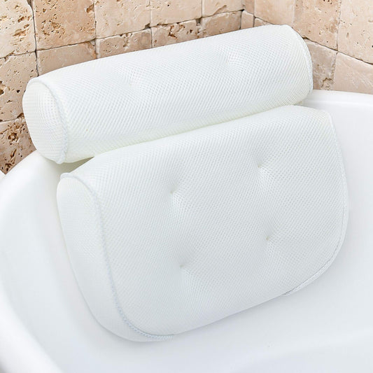 Bathtub Pillow for Neck and Shoulder - Spa Bath Pillows for Tub Neck and Back Support - Perfect Bath Accessories for Women - Relaxing Luxe Bath - Ideal Bath Gift Set for Women - Home Spa Products